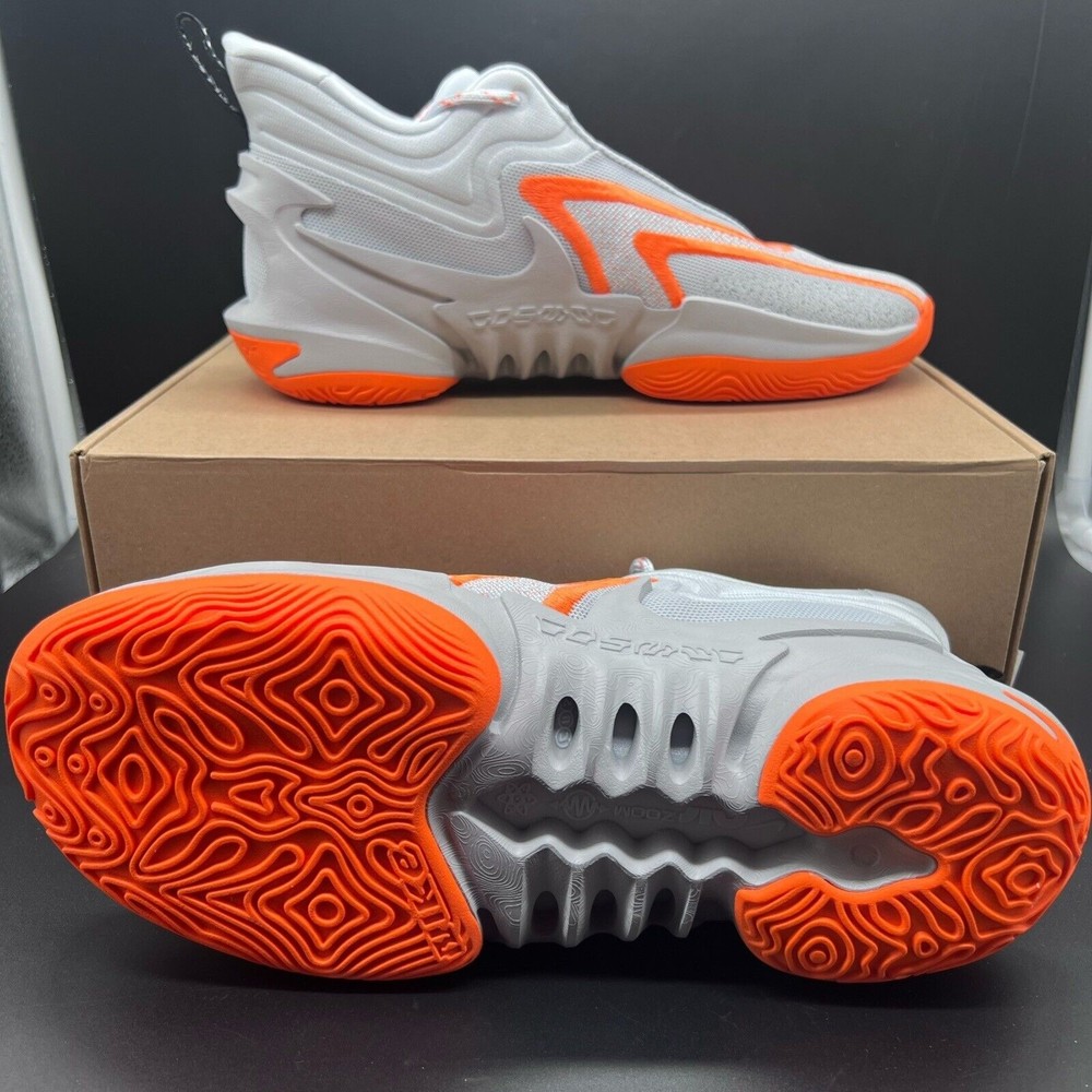 Nike Cosmic Unity 2 EP Wolf Grey Orange Men's Basketball Shoes Sneakers - Picture 2 of 6